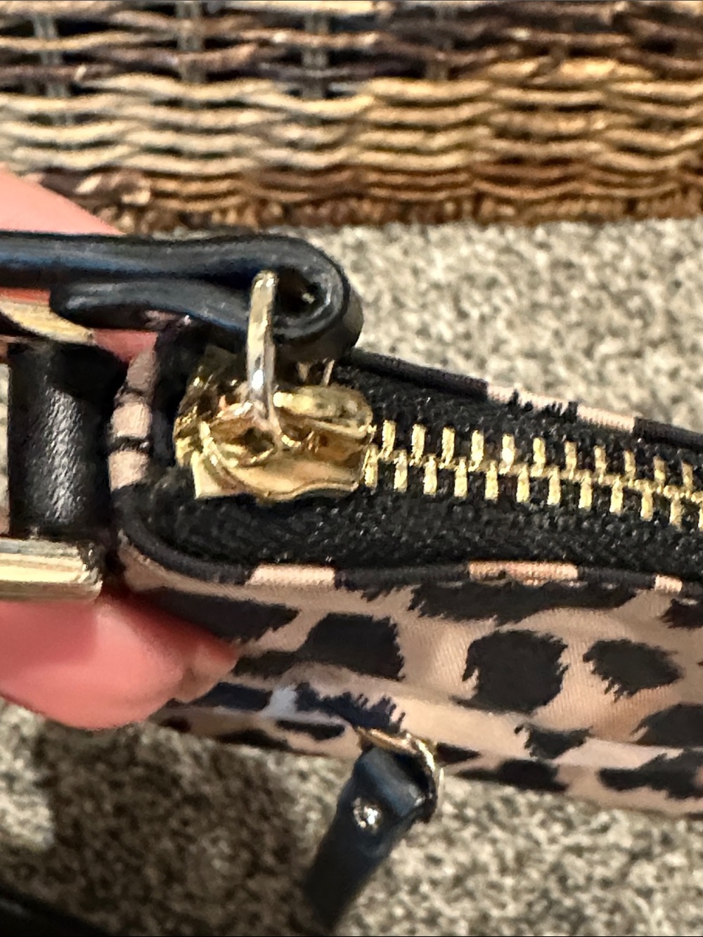 kate spade Leopard Print Crossbody in Tan and Black - Picture 8 of 12